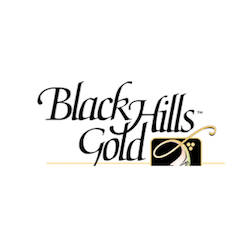 Black Hills Gold Onyx Heart Earrings (G3242OX)