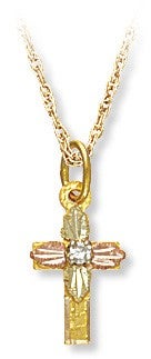 Black Hills Gold Cross Necklace - Childs, Adults, or Diamond