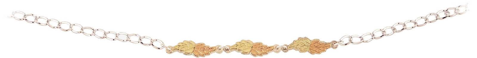 Black Hills Gold or Sterling Silver Leaf Bracelet