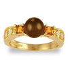 Black Hills Gold Chocolate Pearl  and Citrine Ring (G1743CPCI)