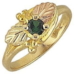 Black hills gold emerald ring sale