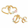 Black Hills Gold Double Heart Earrings (GL01301)