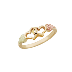 Black hills gold store double heart ring