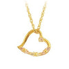 Black Hills Gold Diamond Heart Necklace (G2208D)