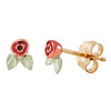 Black Hills Gold Rose Stud Earrings
