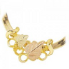 Black Hills Gold Slider Leaf Necklace (G2303SL)