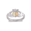 Black Hills Gold Silver Claddagh Crown Ring (MR1387)