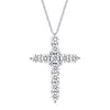 Silver Elegance Cross Necklace (SESP1183)