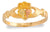 Black Hills Gold Silver Claddagh Crown Ring