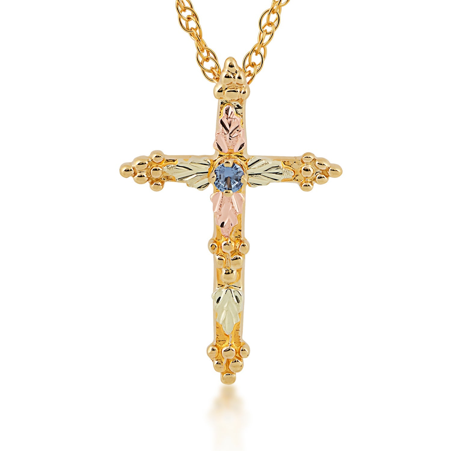 Black Hills Gold Cross Necklace