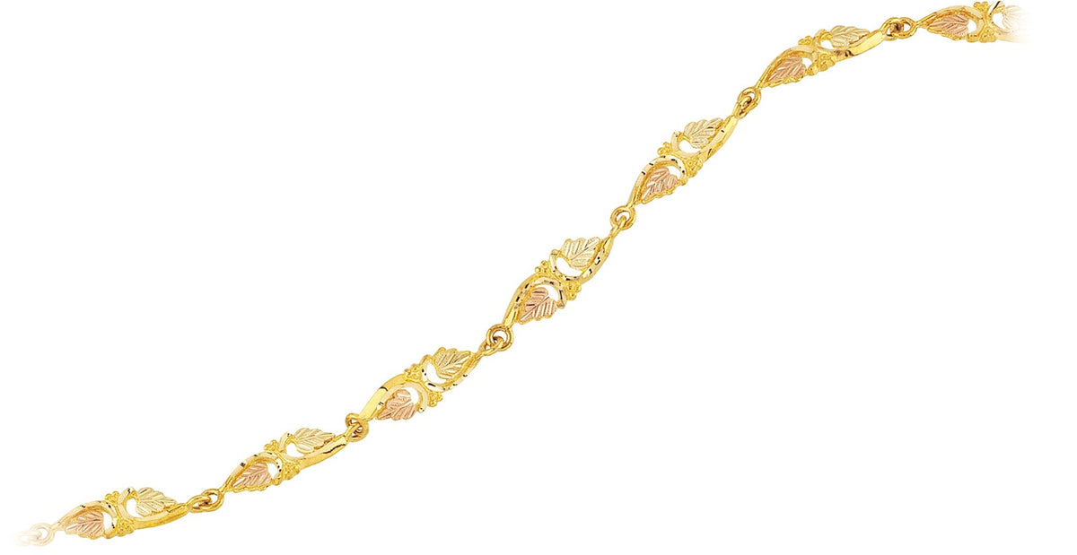 Black Hills Gold Leaf Bracelet