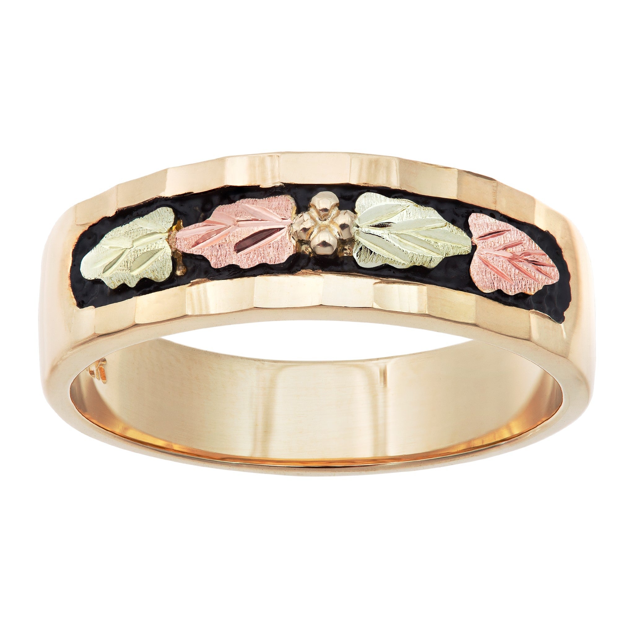 Ladies Antiqued Yellow Gold Wedding Band - Jewelry Black Hills Gold Ladies Antiqued Yellow Gold Wedding Band - Jewelry Black Hills Gold