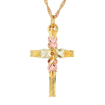 Black Hills Gold Cross Necklace