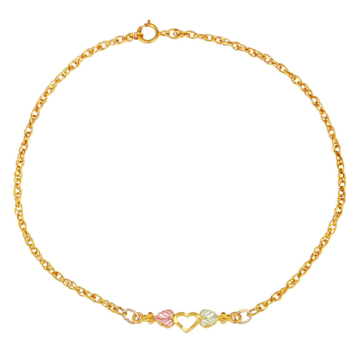 Black Hills Gold Heart Ankle Bracelet