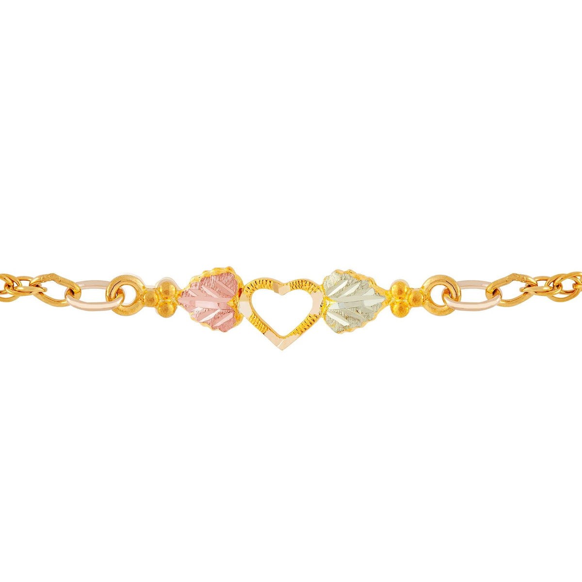 Black Hills Gold Heart Ankle Bracelet