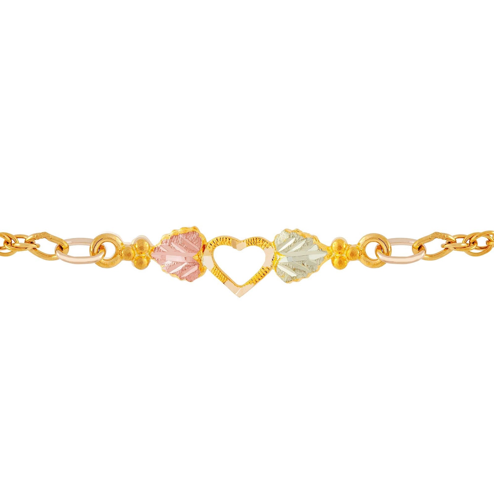 Black Hills Gold Heart Ankle Bracelet