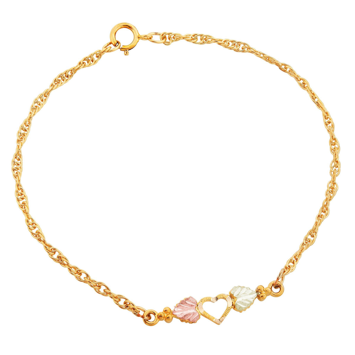 Black Hills Gold Heart Bracelet