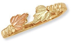 Black Hills Gold Adjustable Leaf Toe Ring