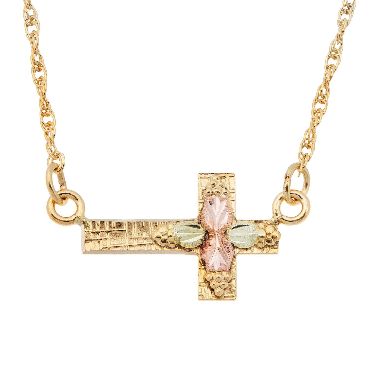 Black Hills Gold Cross Earrings