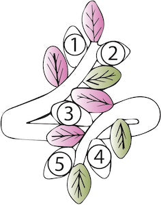 Black Hills Gold Silver Mother&#39;s Birthstone Ring - 1 to 10 stones