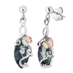 Silver Gemstone Earrings