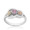 Black Hills Gold Sterling Silver Pink CZ Love Knot Ring (MRLLR3932PKCZ070)