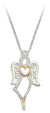 Black Hills Gold Ladies Silver Angel Necklace