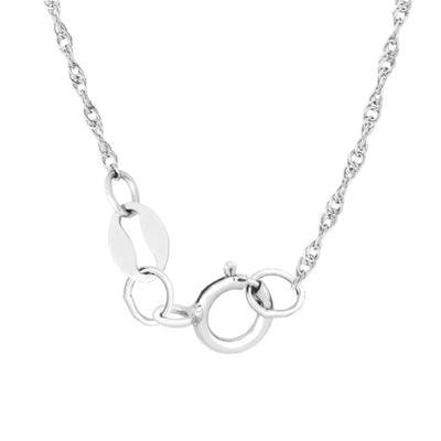 Sterling Silver Rhodium Plated Heavy Rope Chain (00020254/ 00020255/ 00020051/ 00020053/ 00020256/ 00020049))