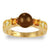 Black Hills Gold Chocolate Pearl and Citrine Ring