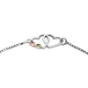 Silver Heart Bolo Style Bracelet