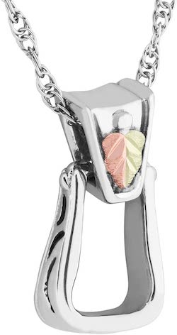 Black Hills Gold Silver Stirrup Necklace Jewelry Black Hills Gold