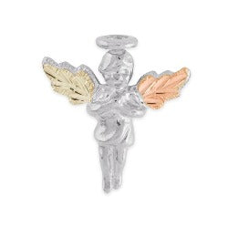 Black HIlls Gold Silver Angel Pin - Jewelry Black Hills Gold