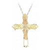 Black Hills Gold Silver Cross Necklace