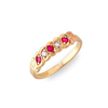Black Hills Gold Ruby and Diamond Ring (G1272DR)