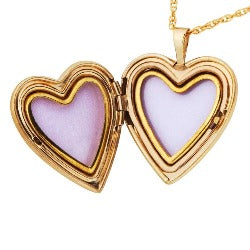 Black Hills Gold or Sterling Silver Heart Picture Locket