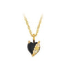 Black HIlls Gold Onyx Heart Necklace (G2242OX)