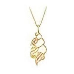 Black Hills Gold Leaf Necklace