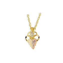 Black Hills Gold or Sterling Silver Heart Necklace