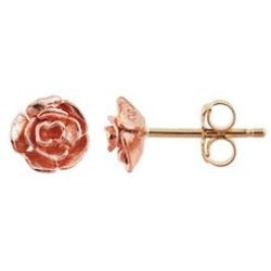 Black Hills Gold Rose Earrings