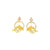 Black Hills Gold Dolphin Hoop Earrings