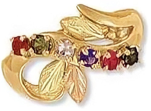 Black Hills Gold Mother's Ring - 2 to 6 stones