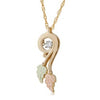 Black Hills Gold Glimmer Diamond Swirl Necklace (GL20469D)