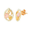 Black Hills Gold Leaf Earrings (GLER87)