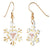 Gold Snow Flake Earrings