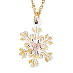 Black Hills Gold Snowflake Necklace