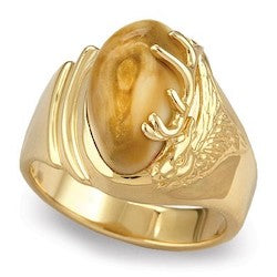 Men&#39;s Elk Ivory Ring - Kootenai