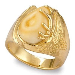 Men&#39;s Elk Ivory Ring - Bighorn