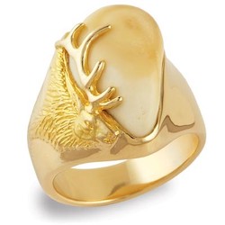 Men&#39;s Elk Ivory Ring - Teton