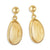 Black Hills Gold Elk Ivory Willow Creek Earrings