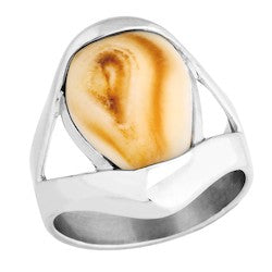 Men&#39;s Elk Ivory Ring - Fallon